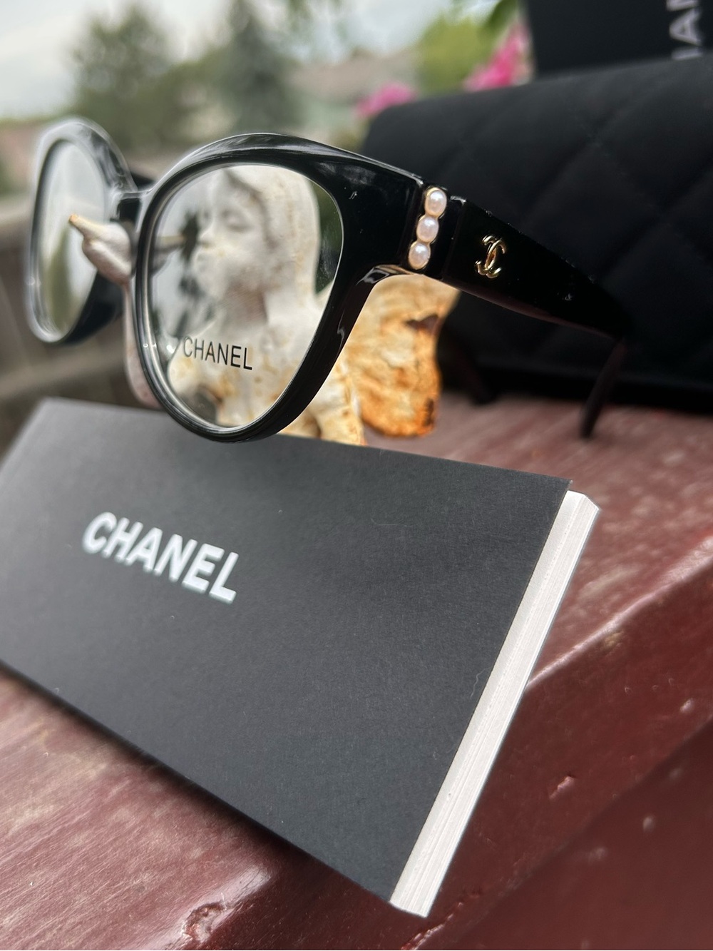 Chanel Acetate Black Cat Eye Blue Light Glasses